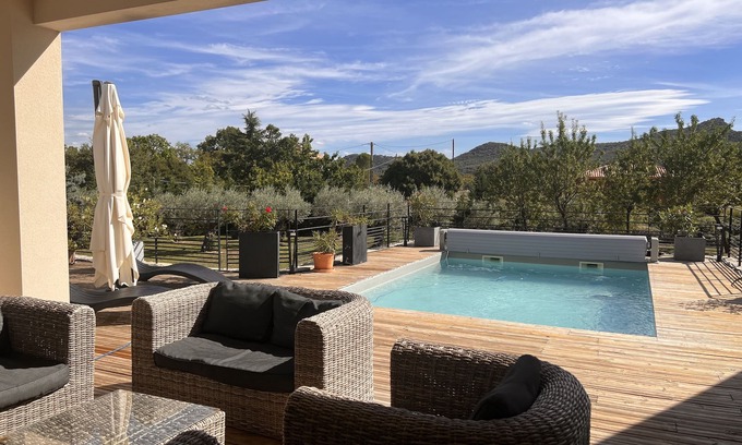 Les Vans House | Idyllic Villa Sud Ardèche: Private Pool & Garden Retreat