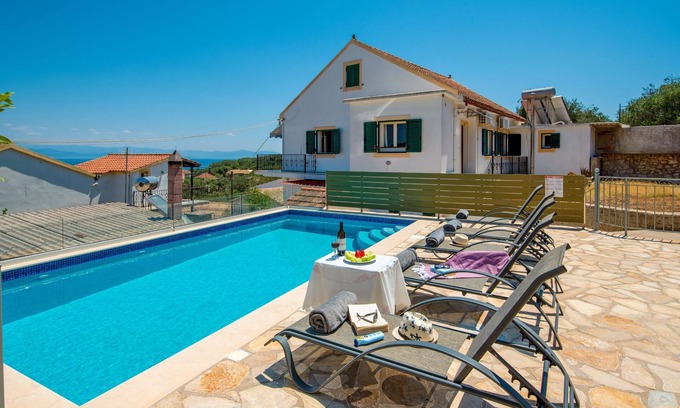 Gaios House | Villa The Antonis: Breathtaking Oceanfront Retreat in Gaios