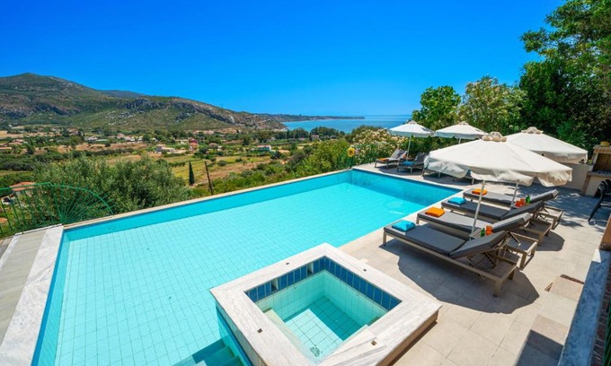 Kateleios Villa | Relax at Villa Thymari with Pool and Family Amenities