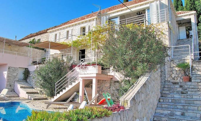 Orasac Villa | Villa Tony - Five Bedroom Villa with Terrace, Swimming Pool and Sea View