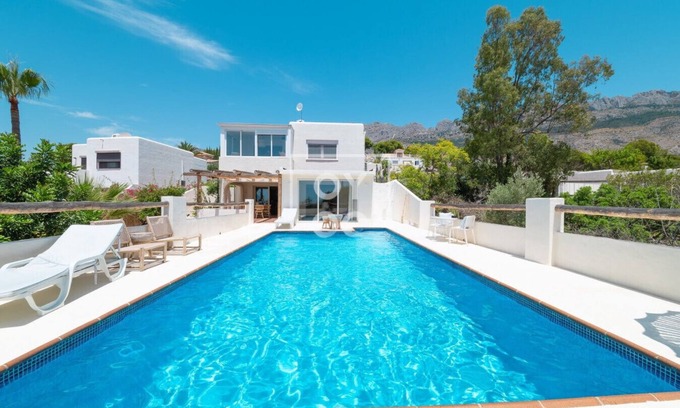 Altea la Vella Villa | Villa Tutti sur Mer, authentic boho style, private pool, mountain views