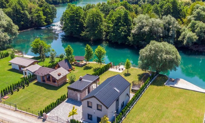 Bihac Villa | Villa UNA LUX: Oceanfront Retreat with Guest Rated 9.8