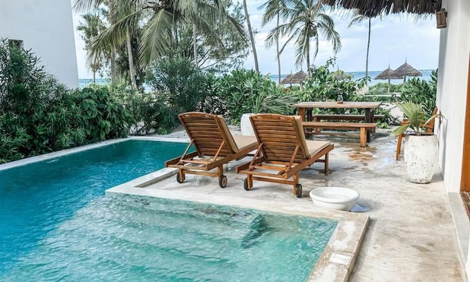 Dongwe Villa | Relax at Villa Upendo: Poolside Oasis in Zanzibar