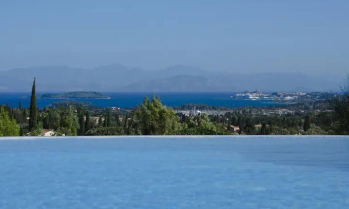 Poulades Villa | Villa Verde: Breathtaking Sea Views & Private Pool Oasis