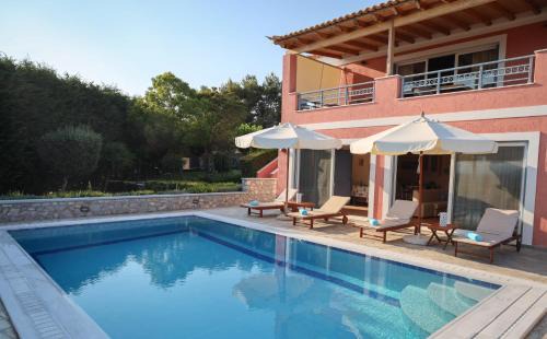 Ermionida Villa | Villa View: Oceanfront Retreat with Pool & Perfect Rating