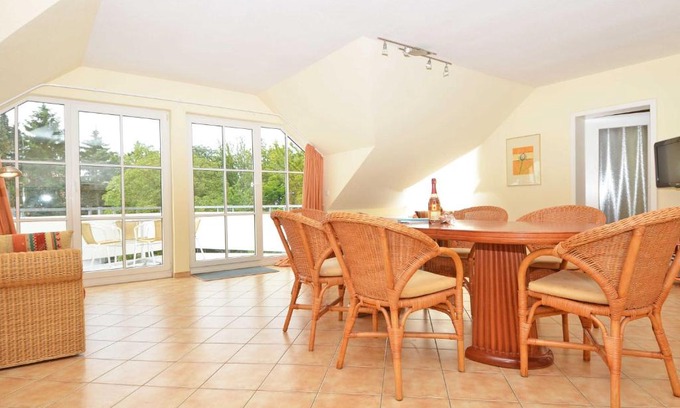 Lauterbach Apartment | Seaside Retreat: Villa Vilmblick with Balcony View