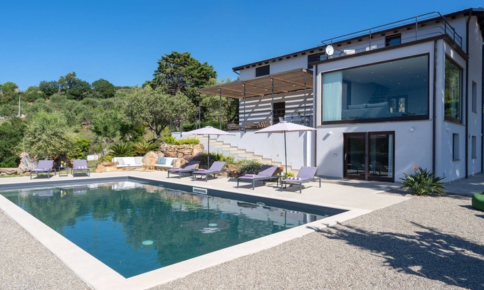 Gratteri Villa | Inviting Villa with Pool and Bay Views in Palermo