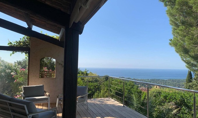 La Croix-Valmer Villa | Villa vue mer et Collines: Top-Rated with Private Pool