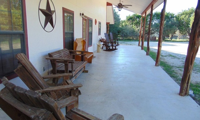 Sabinal House | Villa w/Private Frio River Access Sleeps 24! Gated Comanche Crossing!