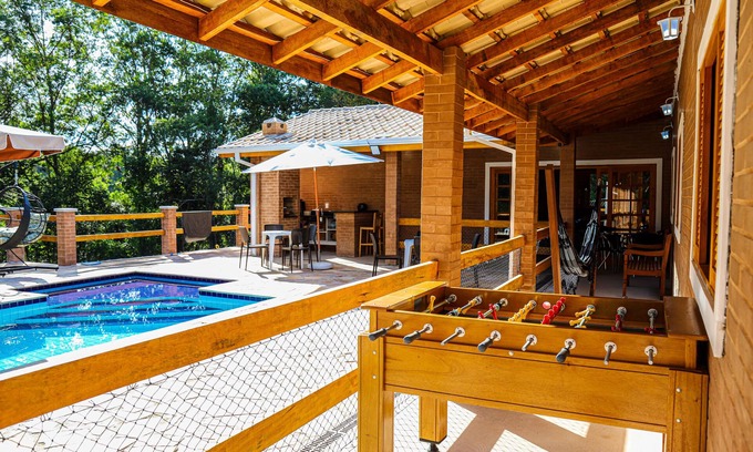 Campinas House | Exquisite Villa with Heated Pool in Gated Community