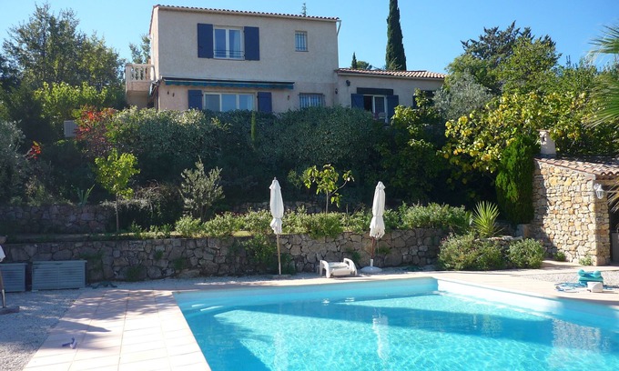 Trans-en-Provence Villa | Serene Villa with Pool Amid Olive Trees & Ocean Views