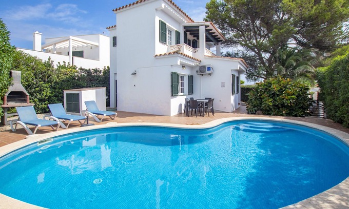 Binibequer Vell Villa | Elegant Villa with Pool and Breathtaking Sea Views