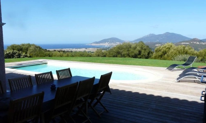 Bastelicaccia House | Elegant Villa with Pool and Gorgeous Gulf of Ajaccio Views