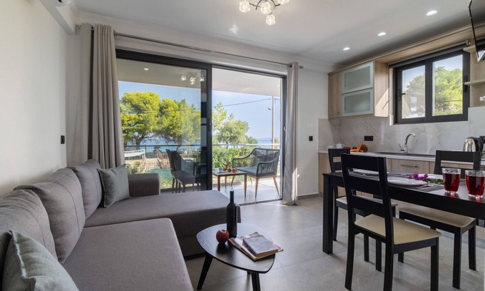 Lefkada Town Villa | Idyllic Villa with Ocean View, Garden & Free Wi-Fi