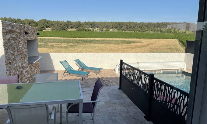 Maureilhan Villa | Beautiful Villa with Pool, 20 Minutes from the Ocean