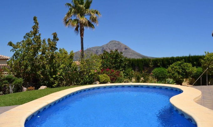 Javea Ski Chalet | Villa Zayas: Garden Oasis with Private Pool & Ocean Views