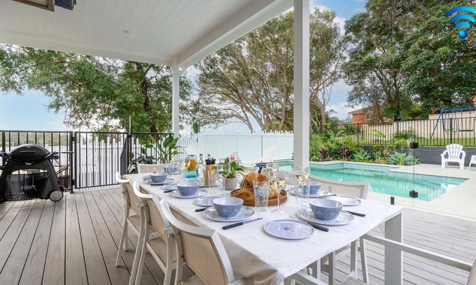 Shellharbour House | Village Hideaway – private family or group oasis with swimming pool, walk to beach & amenities