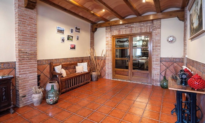 Viguera House | Village house with picnic area and fireplace.
