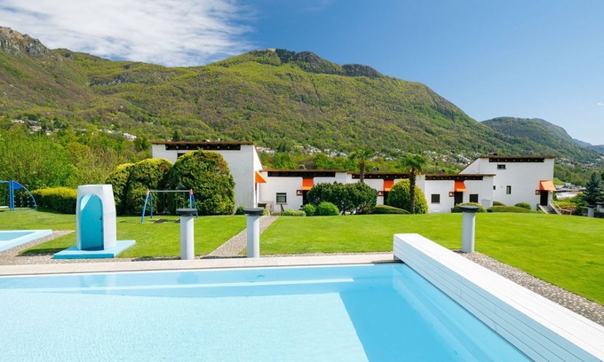 Capriasca Apartment | Discover Villaggio Sureggio - App. A3 with Pool & Spa