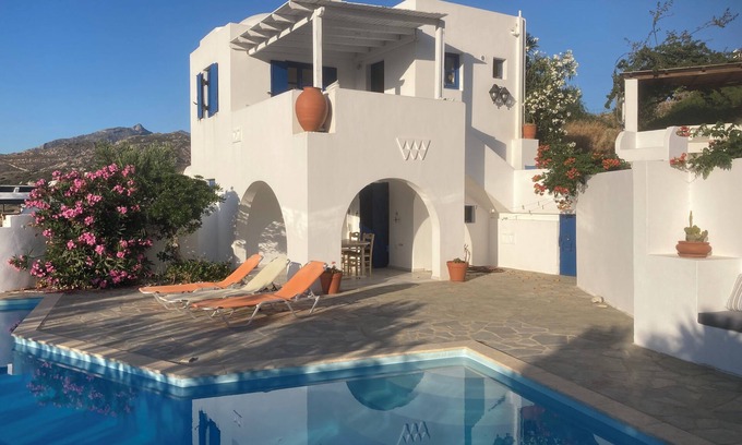 Melanes Villa | Villas Guilena: Tranquil Retreat with Private Pool & Scenic Views