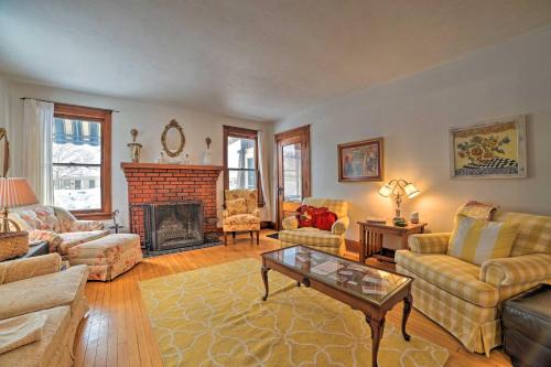 Charlevoix House | Charming Vintage Home with Deck Steps from Round Lake
