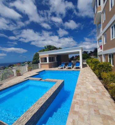 Roseau Apartment | VIP Residence Two Bedroom Poolside Haven