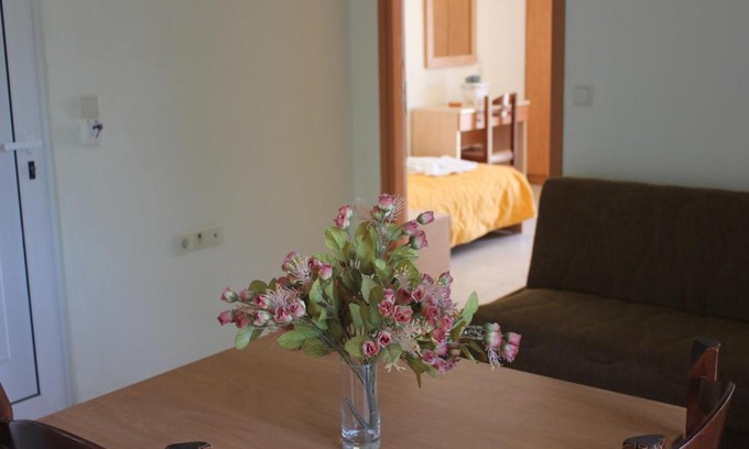 Polirizos Apartment | Oceanfront Virgin Mary: Guest Rated 9.4 with Family-Friendly Amenities