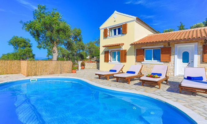 Paxos Villa | Oceanfront Bliss at Vista Mare Isavros - 4-Star Retreat