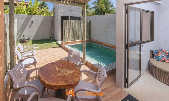 Sao Miguel dos Milagres House | Viva o paraíso de Milagres nessa casa com piscina
