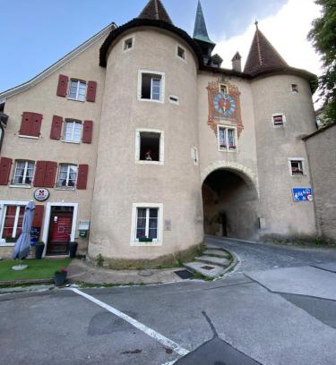 Porrentruy Apartment | Experience a Fairytale in a Medieval Round Tower Room