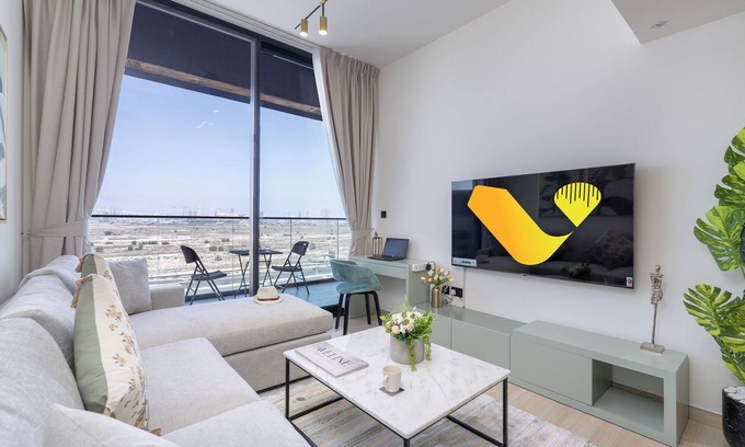 Jumeirah Village Circle Apartment | Vogue | Binghatti Corner JVC-7mins Sky Dubai 3 mins Cirle Mall Brand New