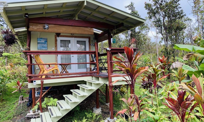 Volcano Cabin | Eco Cabin Retreat in Tropical Rainforest with Pool & Breakfast