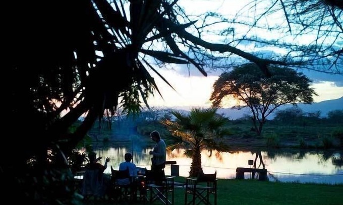 Taveta Cabin | Experience Voyager Ziwani Tented Camp: Guest Rated 9.8!