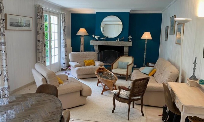 Beg-Meil House | Ocean View Retreat with Kitchen for Family Getaways