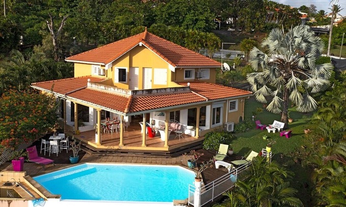 Case-Pilote House | Relax at VUE Caraibes: 4-Bedroom Retreat with Pool & Sea View