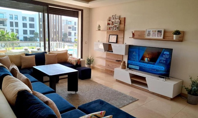 Plage des Nations Apartment | Beachfront Retreat with Pool and Ocean Views Await You