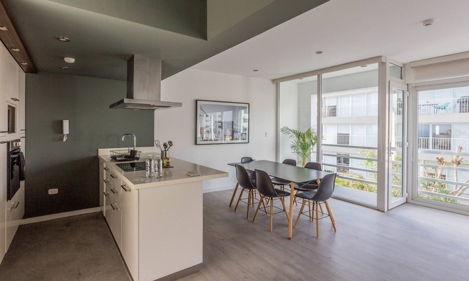 Reducto Apartment | Modern 2BR Apartment with Balcony Steps from Larcomar