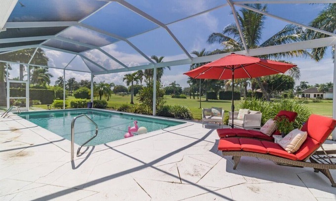 Moorings House | Seaside Retreat: Renovated Home with Pool & Golf Views