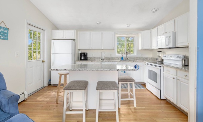 Saunderstown House | Prime Location: Steps to Private Beach and Family Amenities