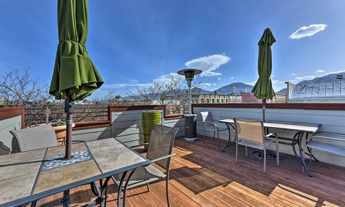 Logan Apartment | Downtown Logan Apartment with Rooftop Deck & Spa Amenities
