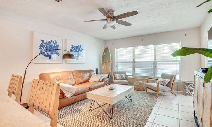 Cocoa Beach Condo | Pet-Friendly Duplex Steps from Cocoa Beach with Ocean View