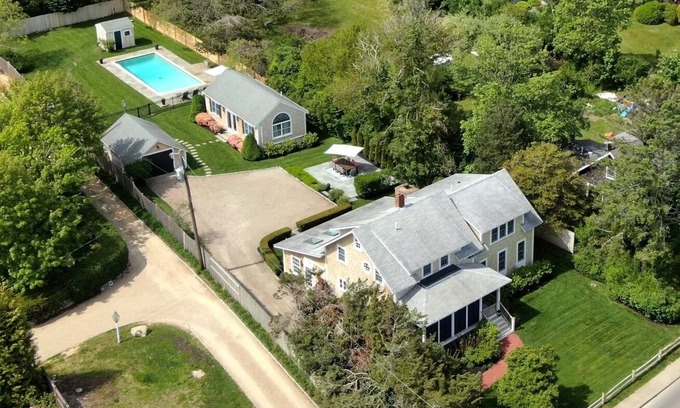Katama House | Ideal Getaway Near Downtown Edgartown with Heated Pool