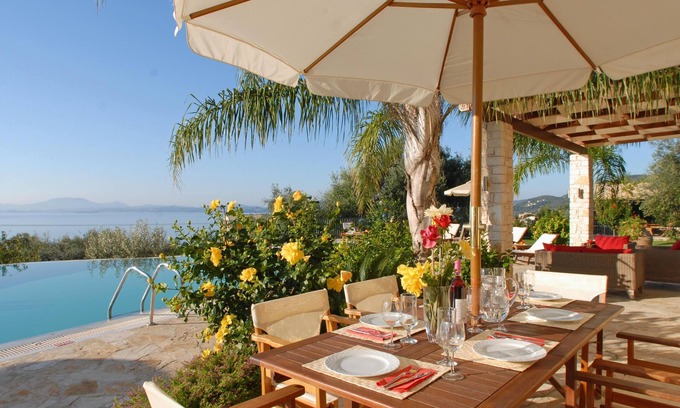 Barbati Villa | Family-Friendly Watchtower House with Oceanfront Views