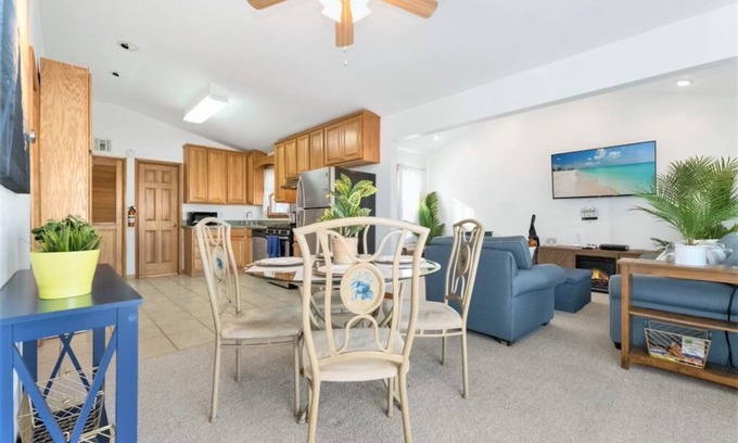 Mystic Island House | Waterfront Beach Bungalow with Game Room & Gazebo Escape