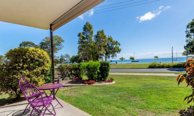 Bongaree Apartment | Beautiful Water Views in Bongaree with Pool Access