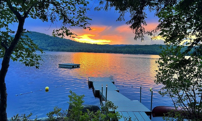 Waterford House | Lakefront Home on Keoka: Family-Friendly with Pool Table