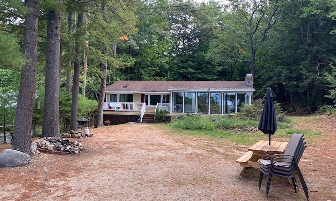 Windham House | Idyllic Waterfront 3BR Home on Little Sebago Lake, Rated 9.8