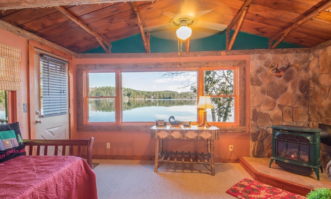 Saranac Lake Cabin | Pet-Friendly Waterfront Cabin on Lake Colby - Guest Rated 9.2