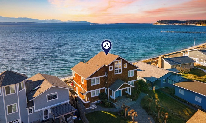 Adelma Beach House | Waterfront 4BDR w/Deck, Stunning Views, Fire Pit | Cedar Street by AvantStay