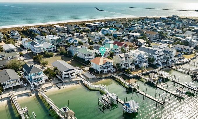 South End House | Waterfront 5 BR Home with Dock & Breathtaking Ocean Views